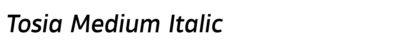 Tosia Medium Italic image